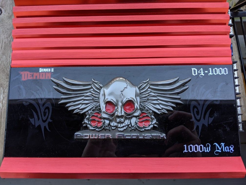 Speaker Amplifier Power Acoustik 4 Channel Model: D4-1000