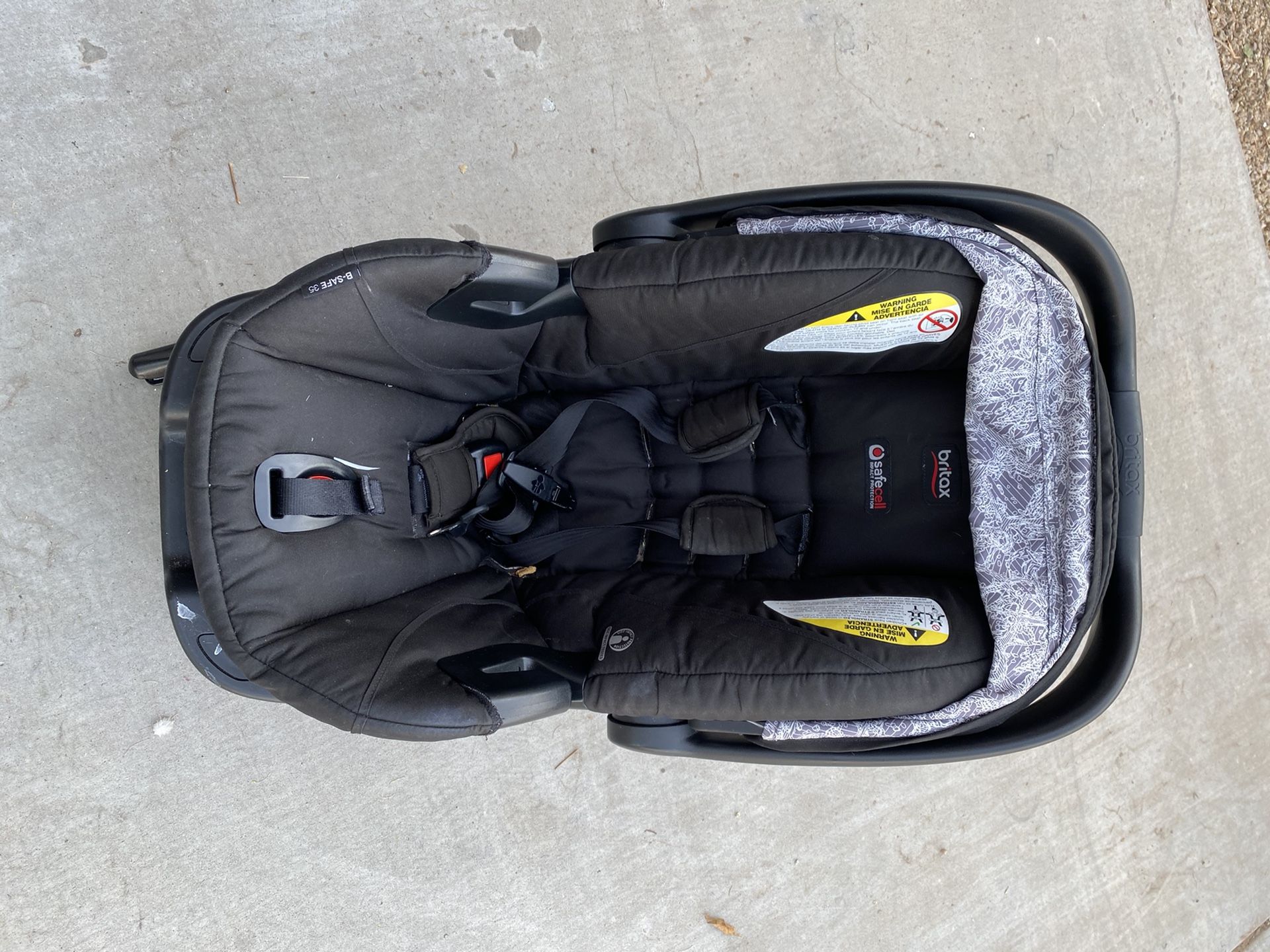 Britax B-safe car seat and stroller