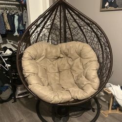 Hanging Egg Chair with Stand – Excellent Condition