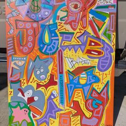 "Teacher Treacherous" Acrylic Painting By Ricardo Cruz