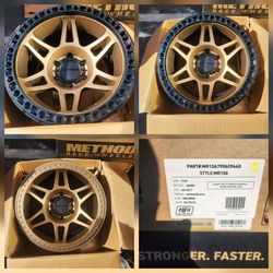 New 17" METHOD RACING WHEELS MR106 BRONZE TRUE BEAD LOCKS
 TOYOTA CHEVY GMC