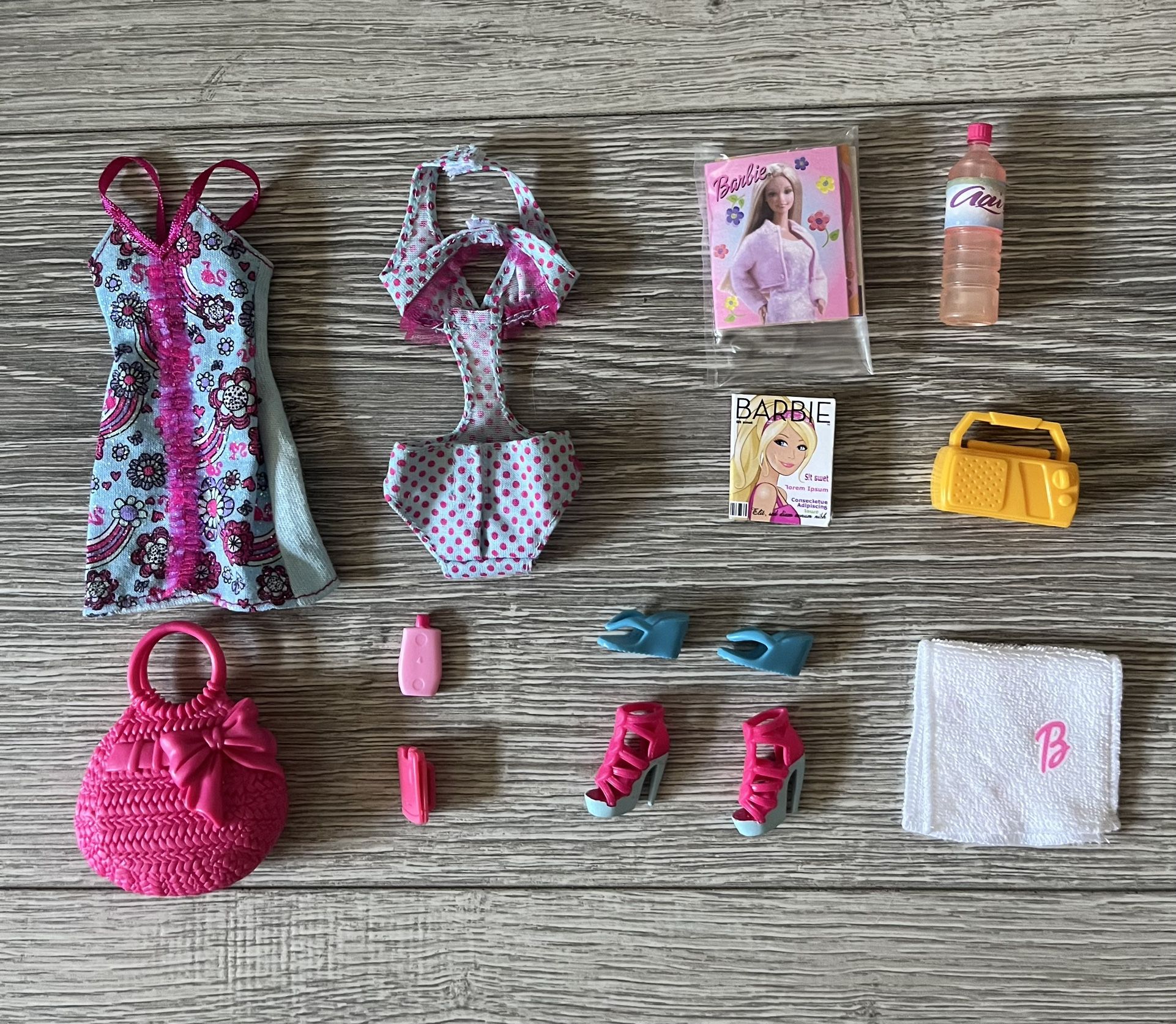 Barbie Clothes and Accessories Bundle ( Price For All)