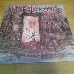 Black Sabbath “Mob Rules” Autographed 
