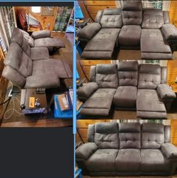 3 Person 2 Recliner Couch