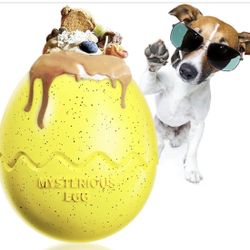 Dog Treat Toy, Interactive Dog Toys, DIY Freezable Fillable Treat Dispenser for All Breeds, Small, Medium, Large