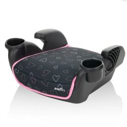 Evenflo GoTime No Back Booster Car Seat (Amore Pink) New