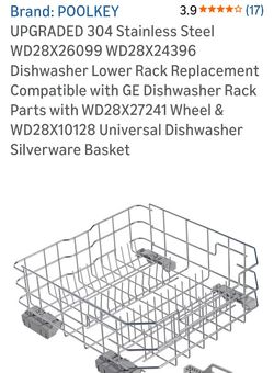 Dishwasher Lower Rack - Stainless Steel Brand: POOLKEY