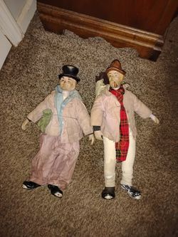 Vintage Unbranded Porcelain Hobo Clowns 