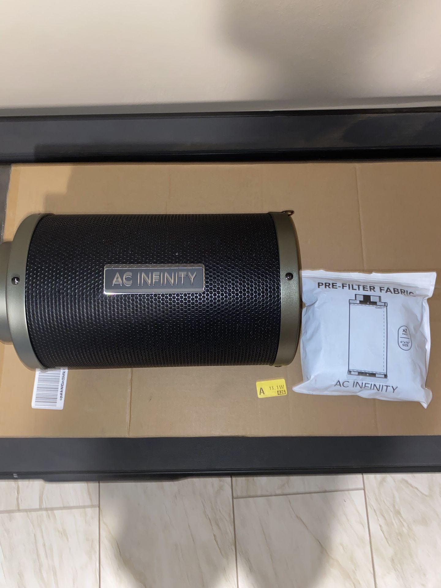 Ac Infinity Carbon Filter For Inline Fans 6 Inch