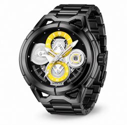 Invicta Men's S1 Rally Chronograph Watch Black and Yellow