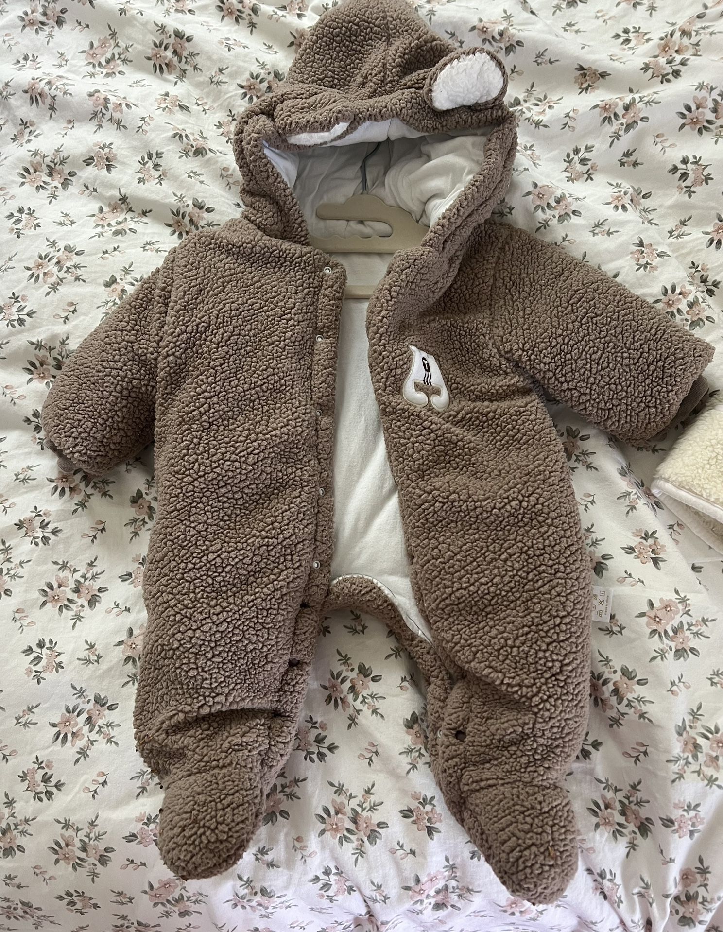 🎃🧸 Bear Halloween Costume / Brown Teddy Bunting (0-6 Months)