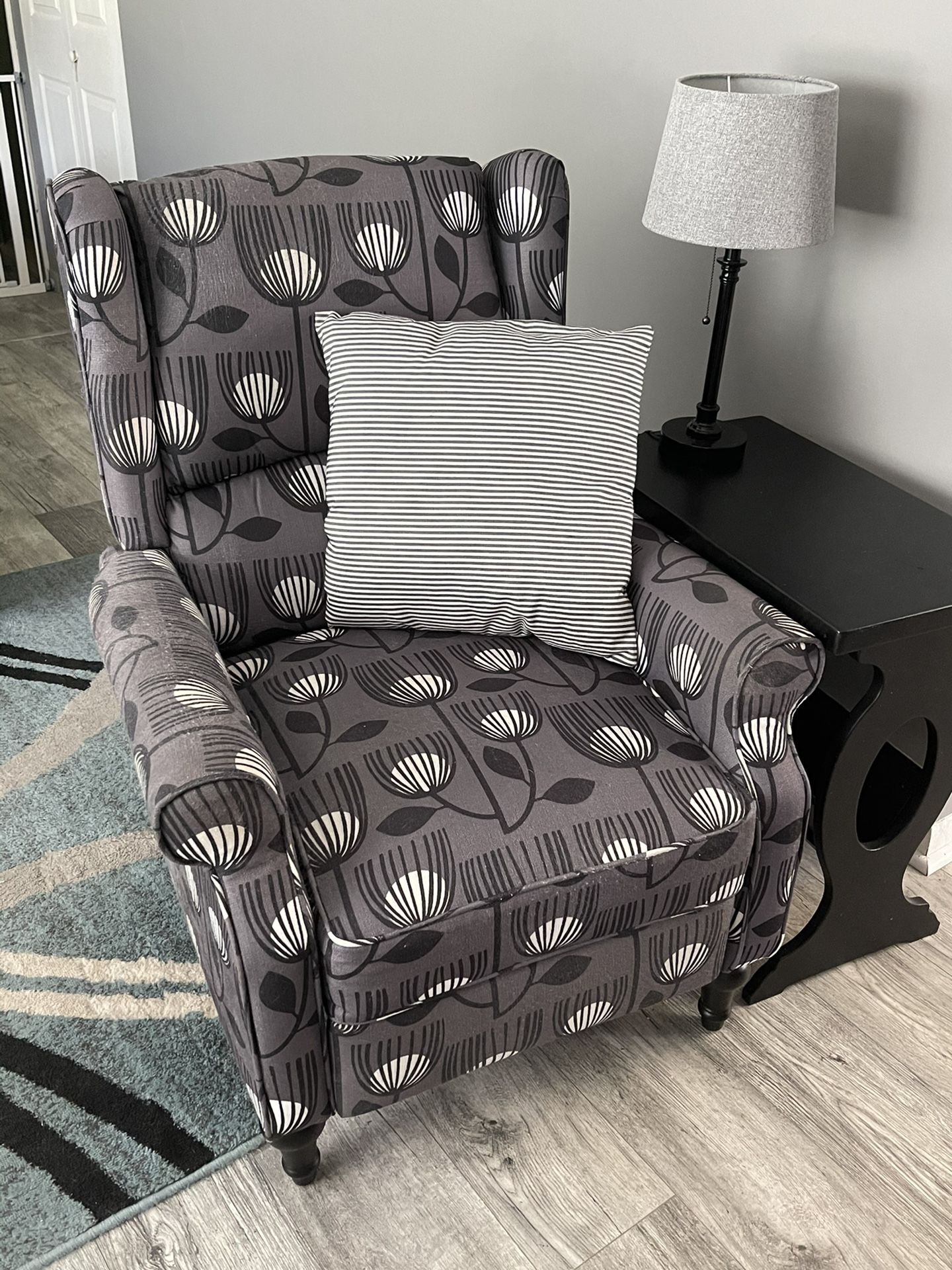 Copper Grove Cale Wingback Pushback Recliner Chairs , Set Of 2