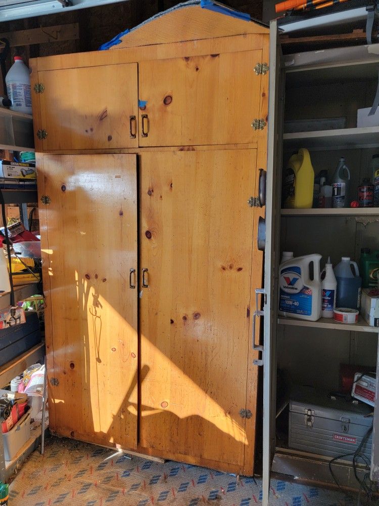 Wood Storage Cabinet