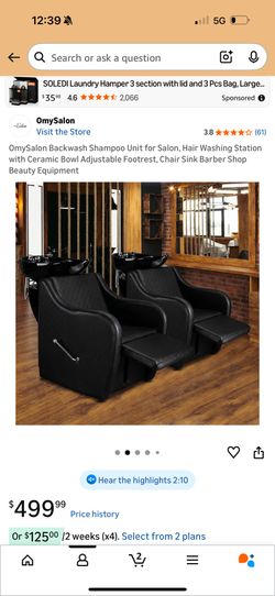 Shampoo Washing Station