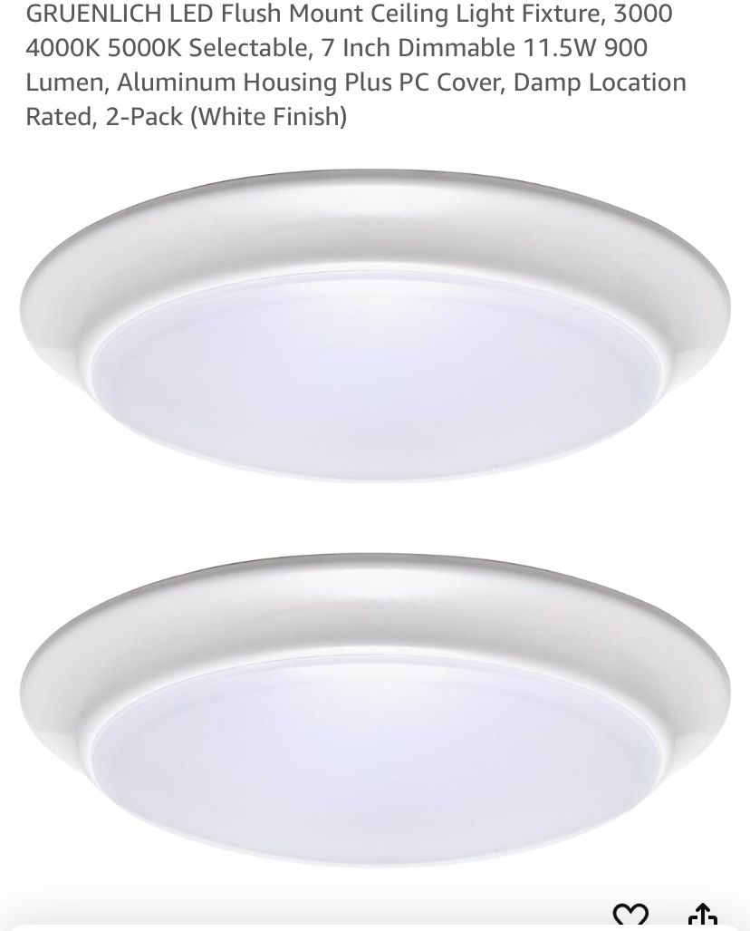 GRUENLICH LED Flush Mount Ceiling Light Fixture