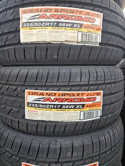 225-50-17 !!! ARROYO SPORT A/S !!! $300 LAS 4 LLANTAS MONTADAS Y BALANCEO INCLUIDO 👌