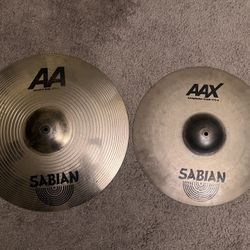 Sabian AAX 18” Dark Crash & Sabian AA 20” Metal-X Ride Lightly Used 