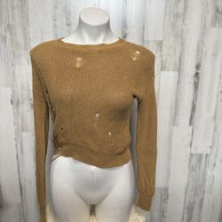 Brown Long Sleeve Sweater 