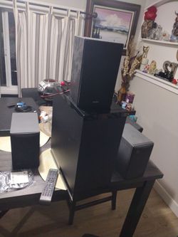 Theater sounds Sony with subwoofer