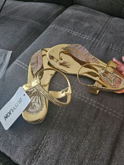 Gold sandals