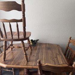 Hard Wooden Kitchen Table 