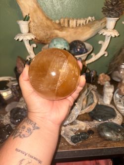 Orange Calcite Sphere