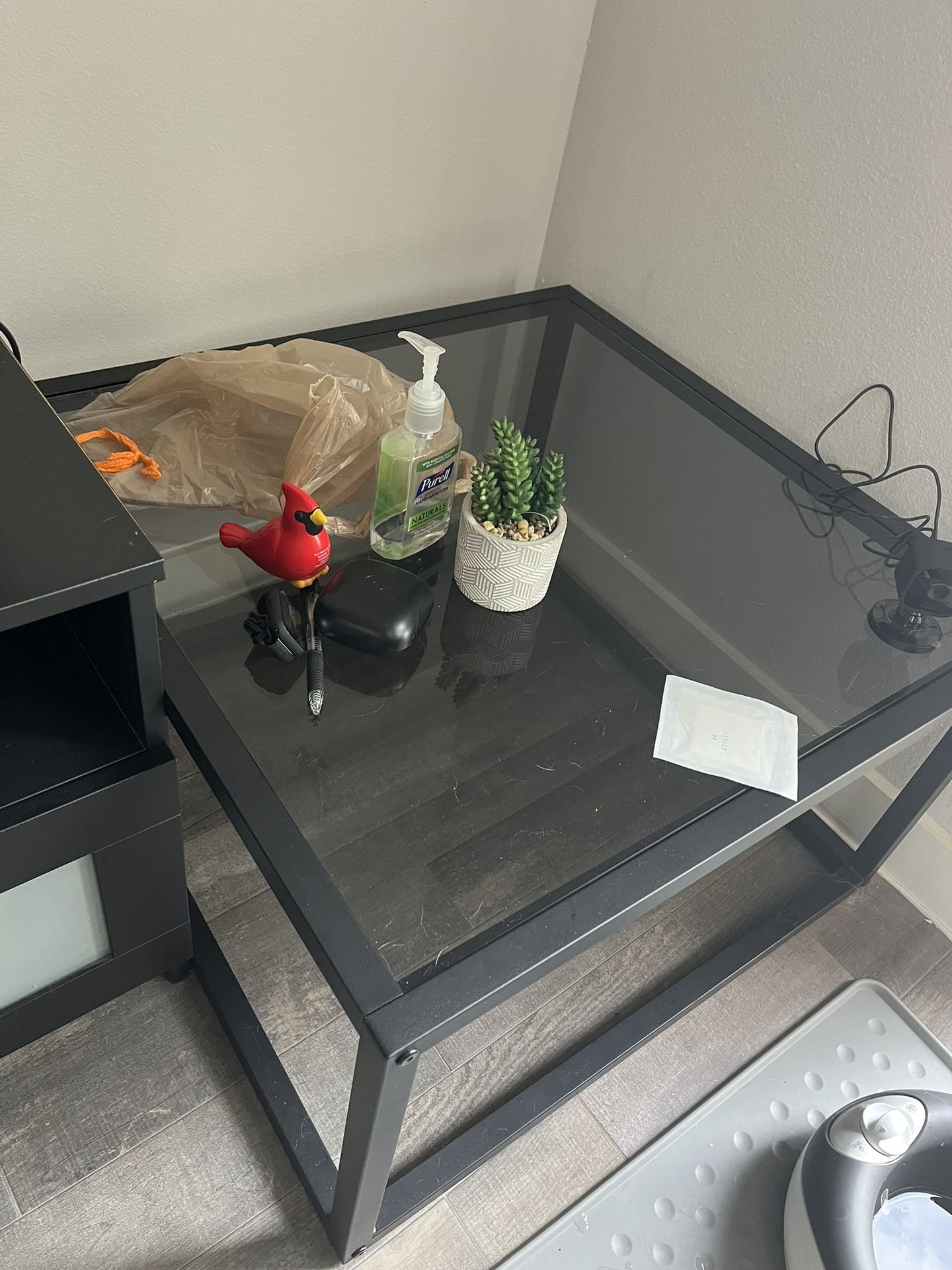 Amazon Black Glass Table