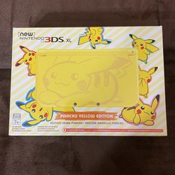 New Nintendo 3ds Xl Pokemon Pikachu Edition 