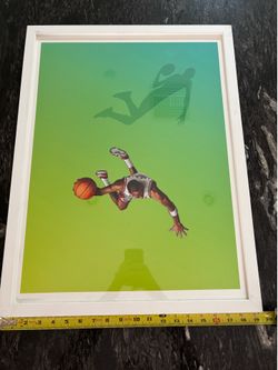 MJ Michael Jordan framed photo art picture lithograph Chicago Bulls NBA basketball
