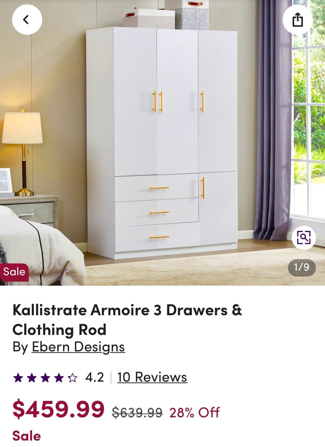 BRAND NEW ARMOIRE ! 