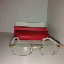 Cartier Sunglasses White Frame