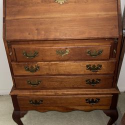 Solid Wood Petite Secretary