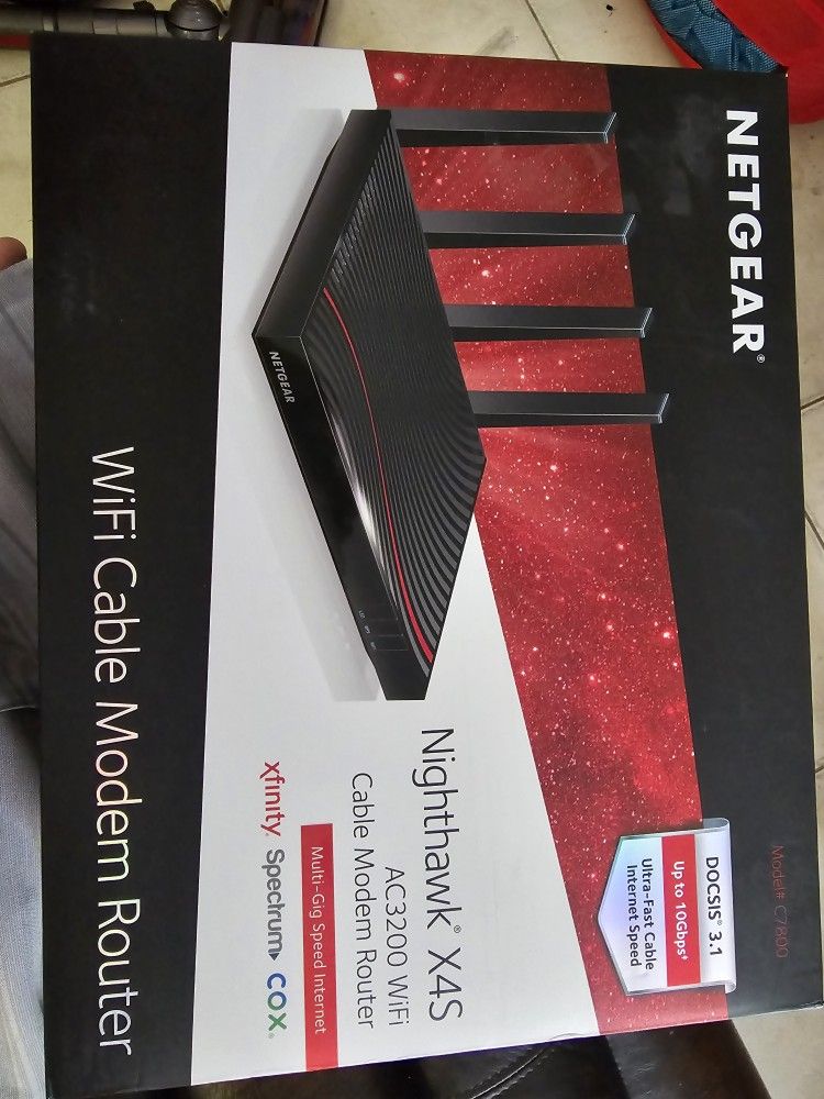 Net gear Nightgawk X4s Wifi Modem Router. Xfinity Comcast Spectrum Cox