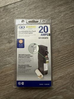 QO Square D 20 Amp Single-Pole Combination Arc Fault Circuit Interrupter (QO120CAFIC)