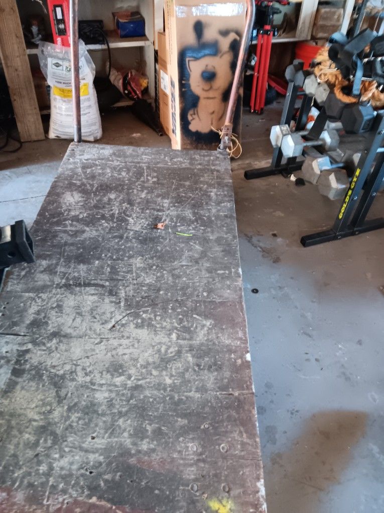 Rolling Heavy Wood Utility Cart