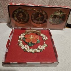 HOLIDAYS ISLAND HERITAGE HAWAIIAN MELE KALIKIMAKA ORNAMENTS DECOR