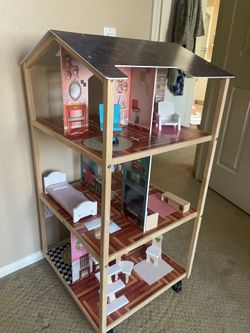 Barbie House - wooden with all accessories