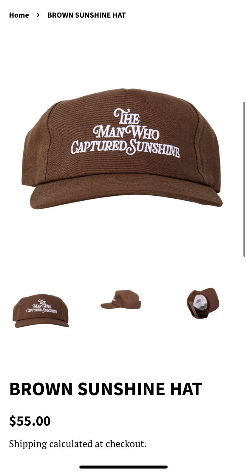 The Man Who Captured Sunshine SnapBack Hat