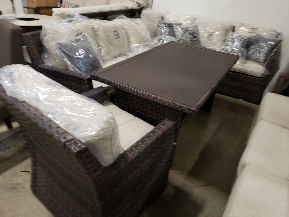 New 4pc outdoor patio furniture sectional sofa set tax included delivery available