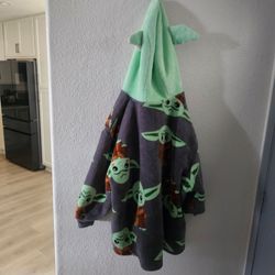 Star Wars Grogu Baby Yoda Hooded Blanket