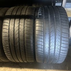 PAIR OF TIRE 275 35 20 MICHELIN 85% LIFE