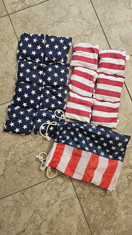 Cornhole Bean Bag Set – American Flag
