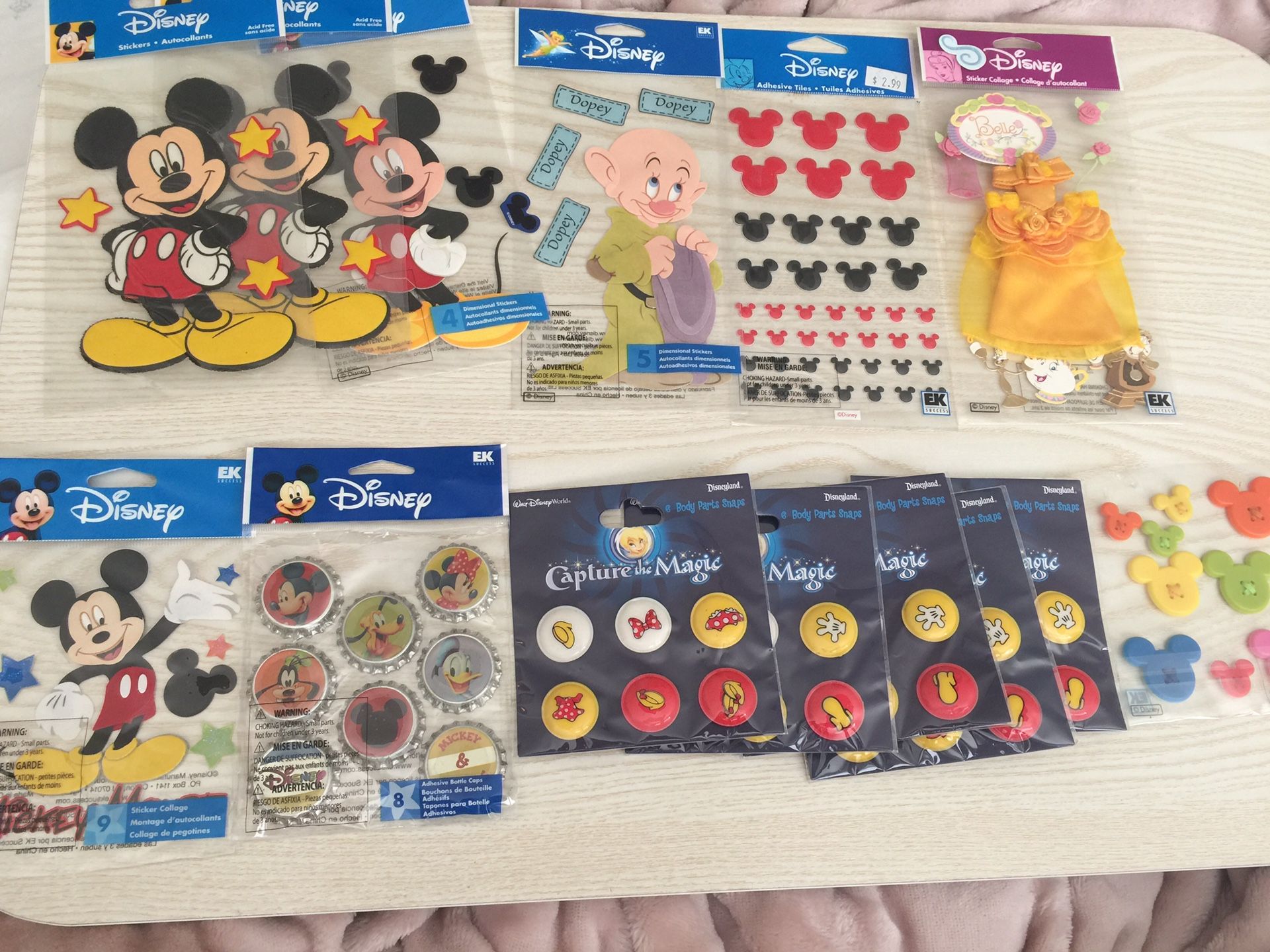Disney stickers, Scrapbooking, crafts