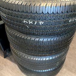 Set four tires 265/70/18 Continental good used 95%life