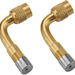 90 Degree Tyre Valve Extension Adaptor for Car Motorcycle Bike Scooter 2 Pack Universal Extenders