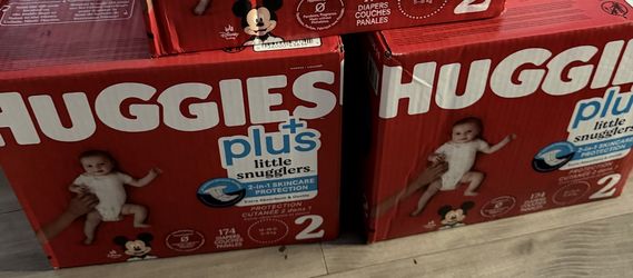 2 Boxes Huggies Plus Little Snugglers