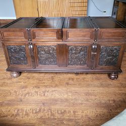 large coffee table Solid wood carving