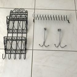 Organizers: Keychain Holder, Belt And Tie Holder, Hooks