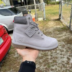 Grey Timberland Boot