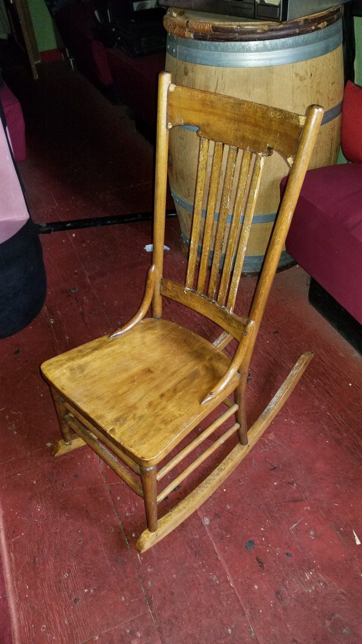 Small antique rocking chair from the 1800s.